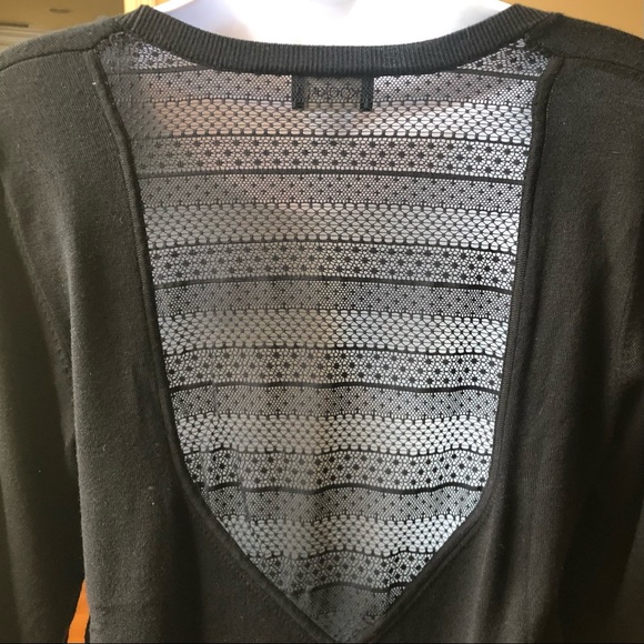 Kookai lace-back sweater, US 8-10 (European size 2), black, EUC - Picture 4 of 15
